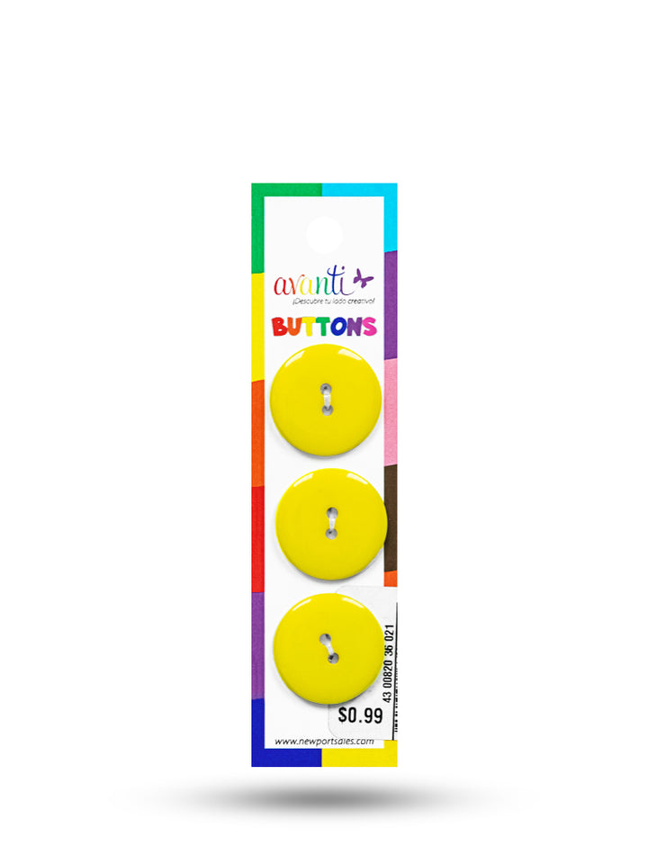 Sewing Buttons – 36L (23.0mm / 0.9 inches) with 2 Holes – Perfect for Heavy Coats, Blazers & Upholstered Furniture