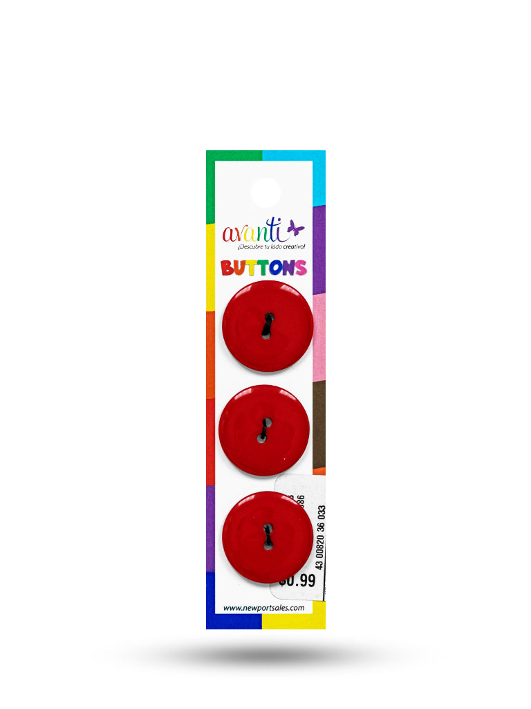 Sewing Buttons – 36L (23.0mm / 0.9 inches) with 2 Holes – Perfect for Heavy Coats, Blazers & Upholstered Furniture, 12-Pack
