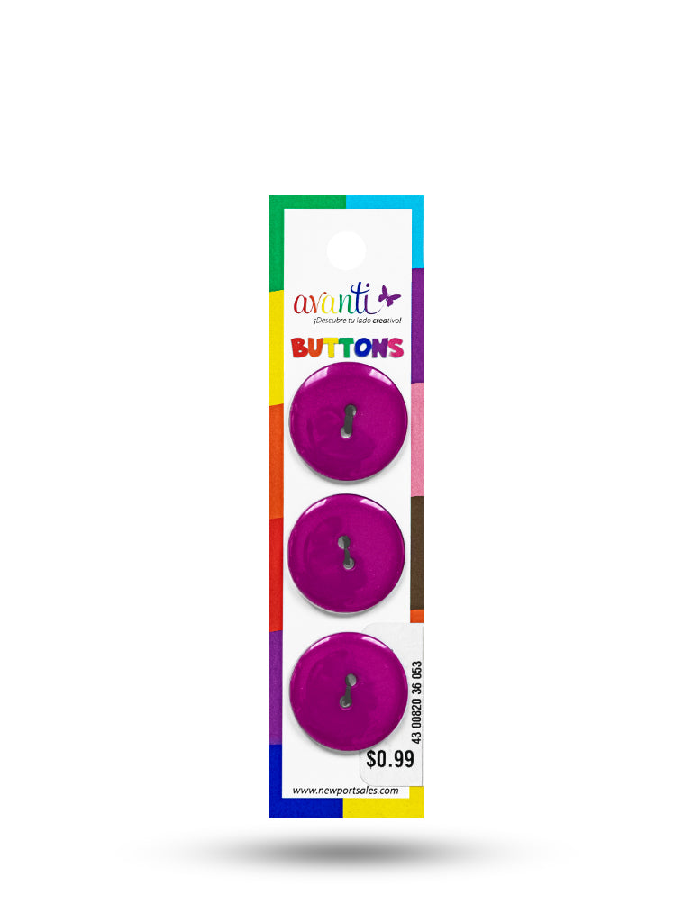 Sewing Buttons – 36L (23.0mm / 0.9 inches) with 2 Holes – Perfect for Heavy Coats, Blazers & Upholstered Furniture, 12-Pack