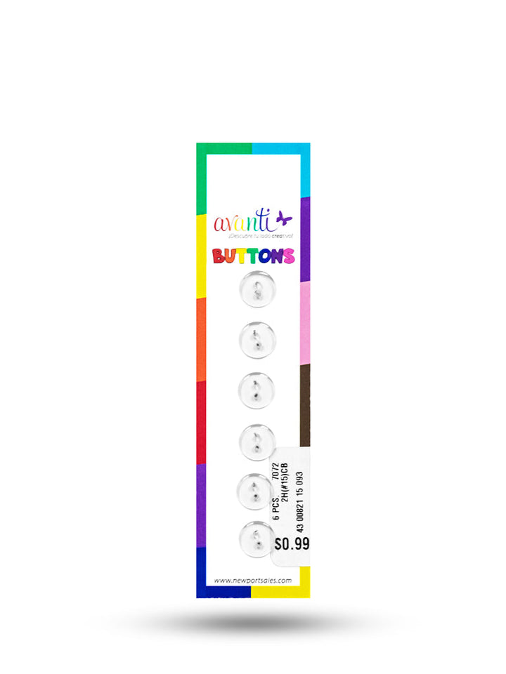 Sewing Buttons – 15L (9.0mm / 0.35 inches) with 2 Holes – Perfect for Blouses, Dresses & Decorative Accents, 12-Pack