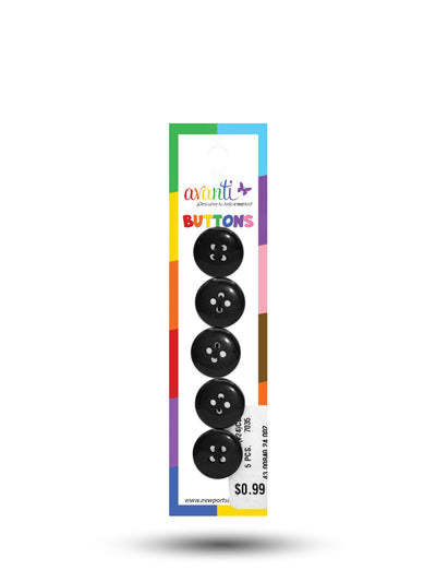 Sewing Buttons – 24L (15mm / 0.6 inches) with 4 Holes – Perfect for Shirts, Cardigans & Children’s Clothing, 12-Pack