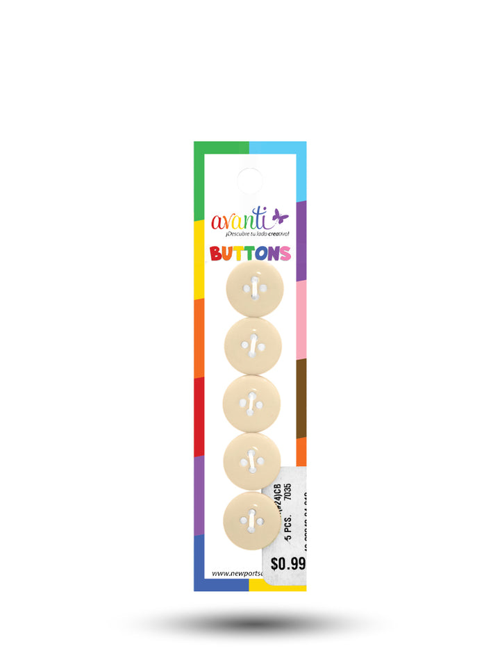 Sewing Buttons – 24L (15mm / 0.6 inches) with 4 Holes – Perfect for Shirts, Cardigans & Children’s Clothing, 12-Pack