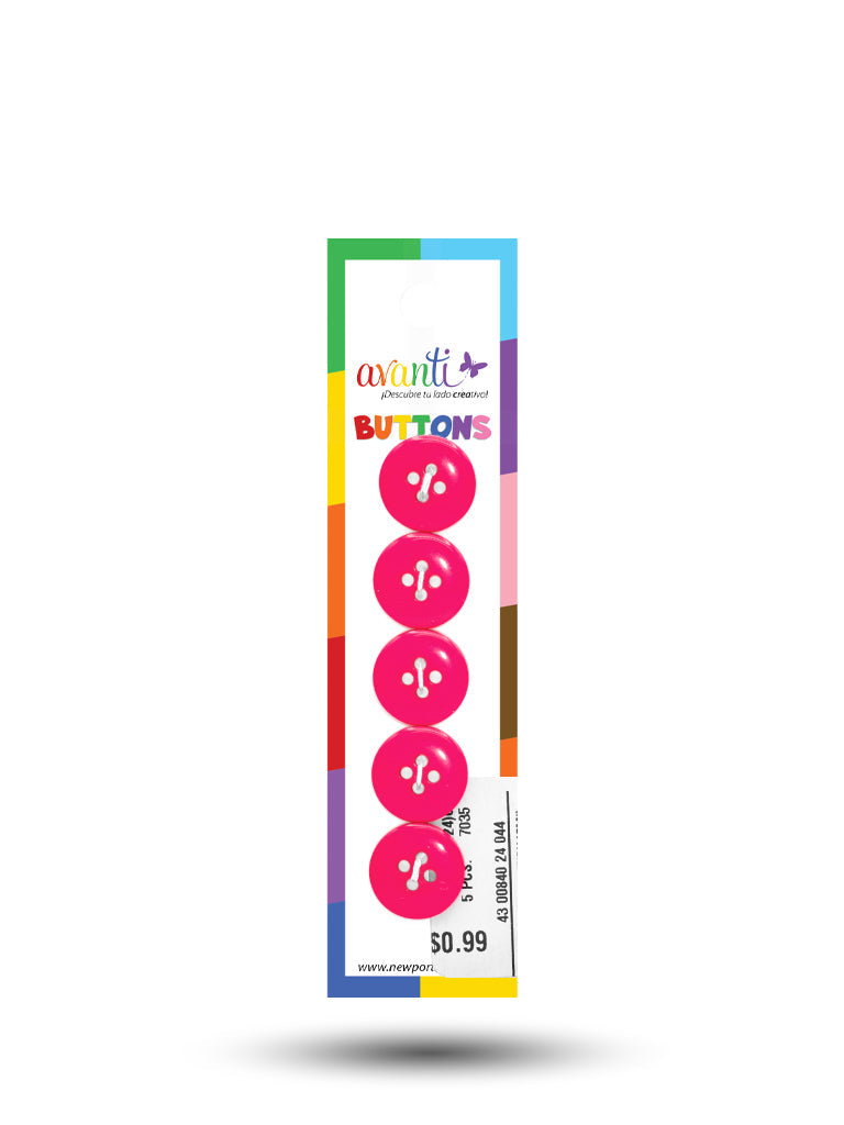 Sewing Buttons – 24L (15mm / 0.6 inches) with 4 Holes – Perfect for Shirts, Cardigans & Children’s Clothing, 12-Pack