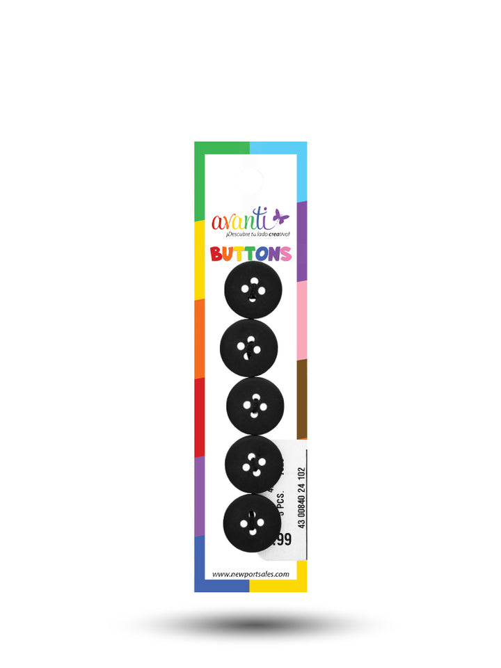 Sewing Buttons – 24L (15mm / 0.6 inches) with 4 Holes – Perfect for Shirts, Cardigans & Children’s Clothing, 12-Pack