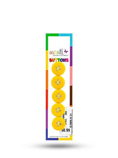 Sewing Buttons – 24L (15mm / 0.6 inches) with 4 Holes – Perfect for Shirts, Cardigans & Children’s Clothing, 12-Pack