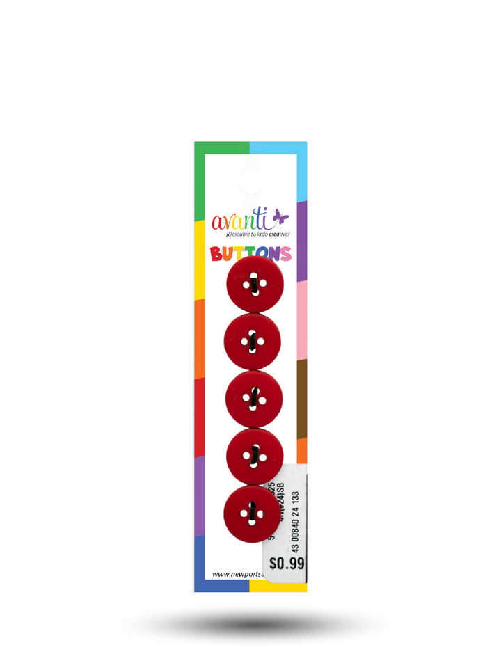 Sewing Buttons – 24L (15mm / 0.6 inches) with 4 Holes – Perfect for Shirts, Cardigans & Children’s Clothing