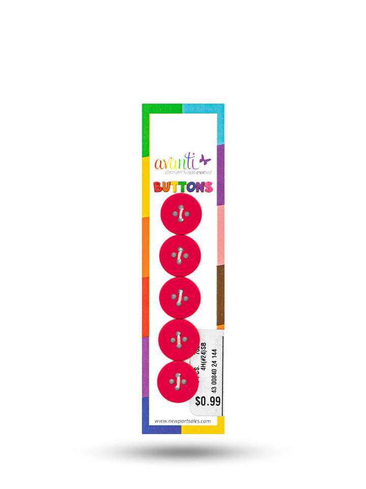 Sewing Buttons – 24L (15mm / 0.6 inches) with 4 Holes – Perfect for Shirts, Cardigans & Children’s Clothing, 12-Pack