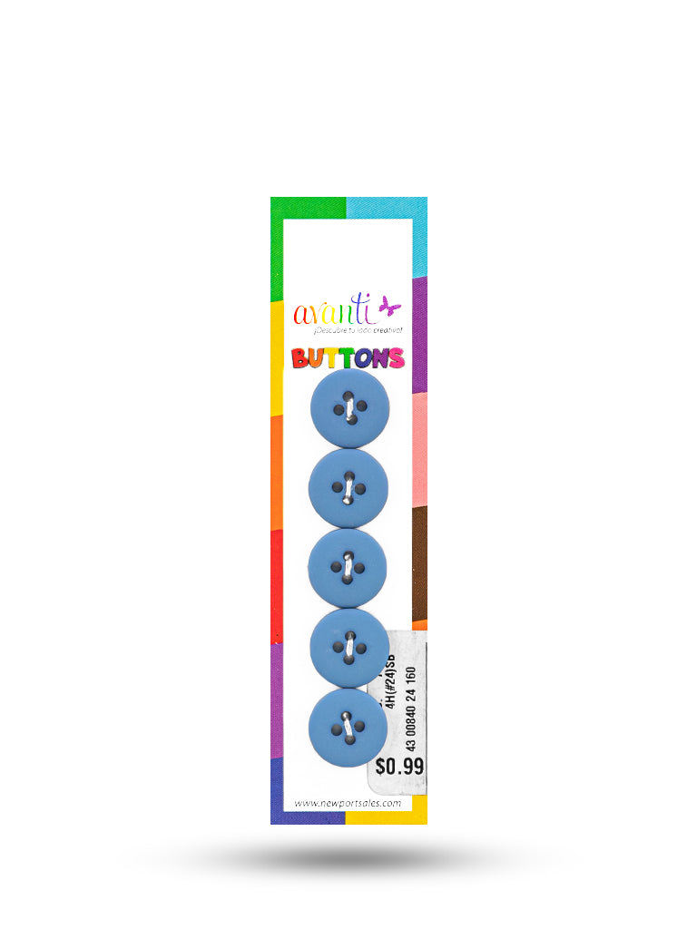 Sewing Buttons – 24L (15mm / 0.6 inches) with 4 Holes – Perfect for Shirts, Cardigans & Children’s Clothing, 12-Pack