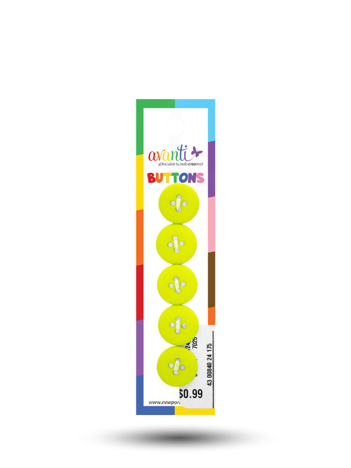 Sewing Buttons – 24L (15mm / 0.6 inches) with 4 Holes – Perfect for Shirts, Cardigans & Children’s Clothing