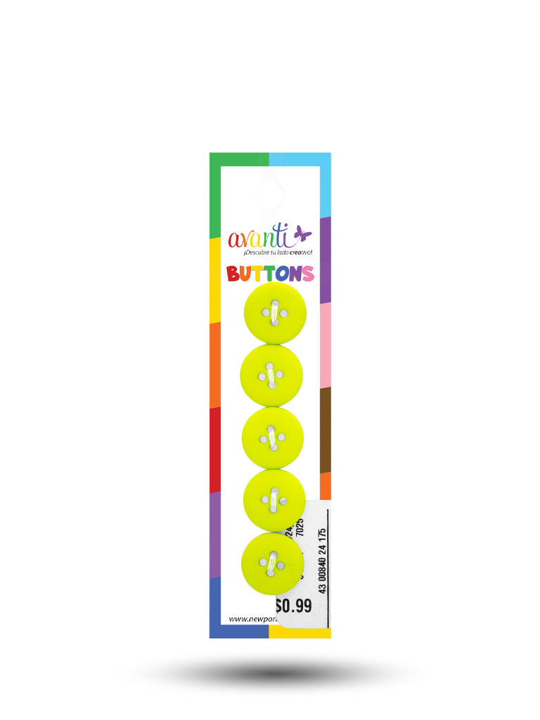 Sewing Buttons – 24L (15mm / 0.6 inches) with 4 Holes – Perfect for Shirts, Cardigans & Children’s Clothing, 12-Pack