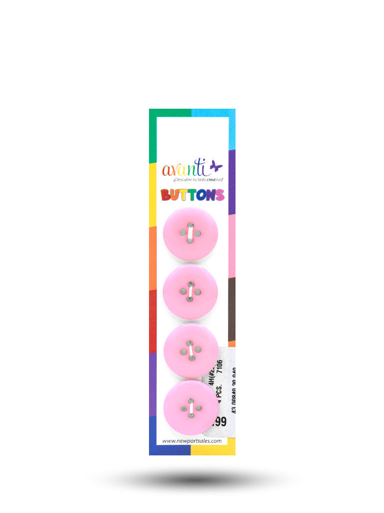Sewing Buttons – 29L (18mm / 0.71 inches) with 4 Holes – Perfect for Dresses, Jackets & Fashion Handbags, 12-Pack