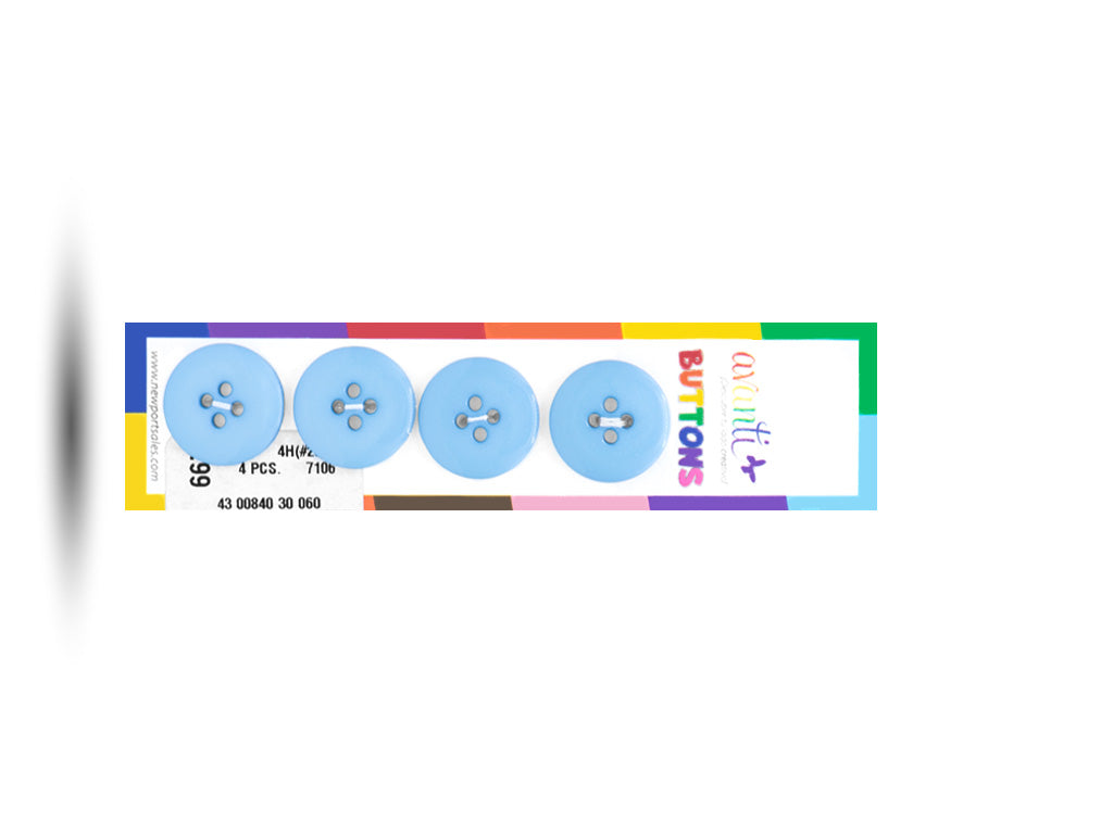 Sewing Buttons – 29L (18mm / 0.71 inches) with 4 Holes – Perfect for Dresses, Jackets & Fashion Handbags, 12-Pack