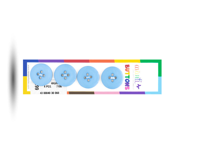 Sewing Buttons – 29L (18mm / 0.71 inches) with 4 Holes – Perfect for Dresses, Jackets & Fashion Handbags, 12-Pack