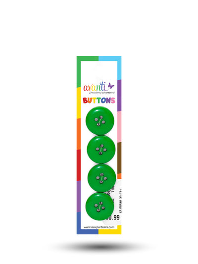 Sewing Buttons – 29L (18mm / 0.71 inches) with 4 Holes – Perfect for Dresses, Jackets & Fashion Handbags, 12-Pack