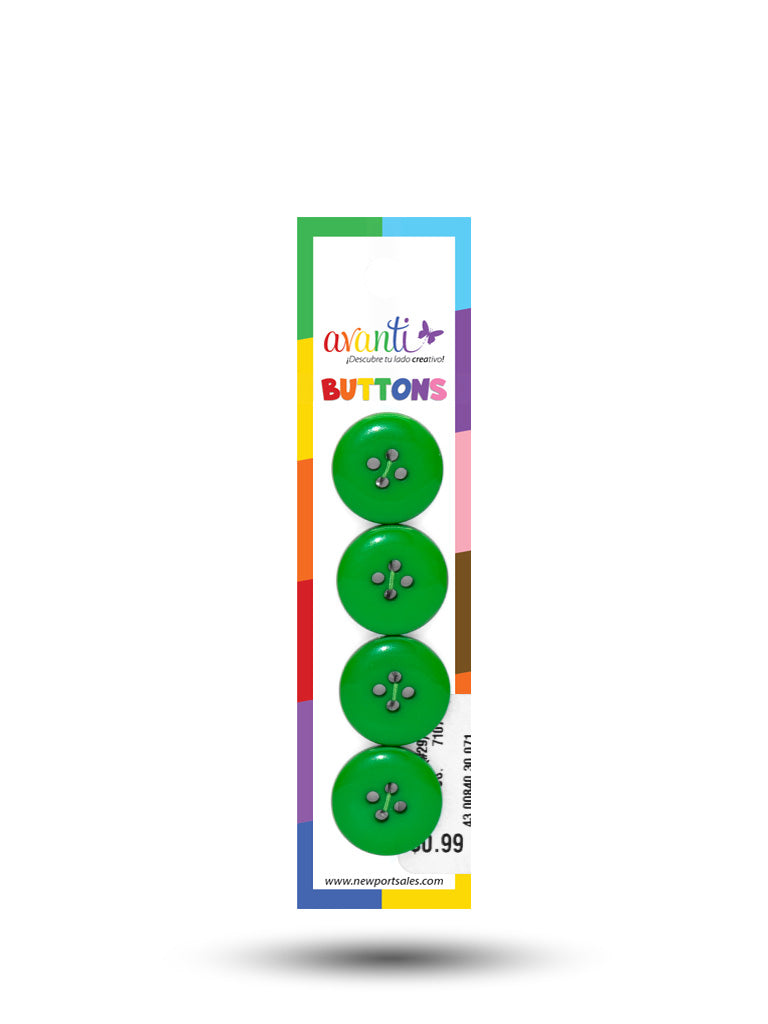 Sewing Buttons – 29L (18mm / 0.71 inches) with 4 Holes – Perfect for Dresses, Jackets & Fashion Handbags