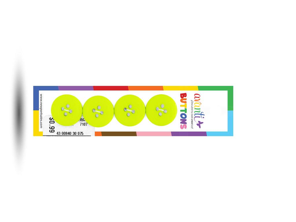 Sewing Buttons – 29L (18mm / 0.71 inches) with 4 Holes – Perfect for Dresses, Jackets & Fashion Handbags, 12-Pack