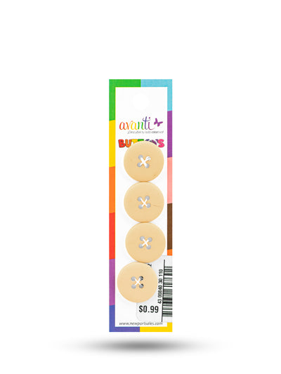 Sewing Buttons – 29L (18mm / 0.71 inches) with 4 Holes – Perfect for Dresses, Jackets & Fashion Handbags