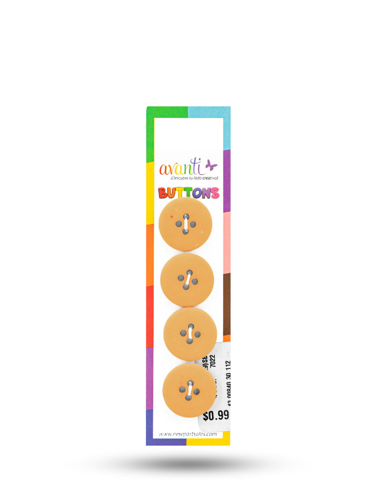 Sewing Buttons – 29L (18mm / 0.71 inches) with 4 Holes – Perfect for Dresses, Jackets & Fashion Handbags, 12-Pack