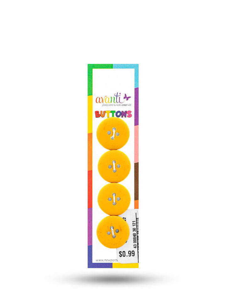 Sewing Buttons – 29L (18mm / 0.71 inches) with 4 Holes – Perfect for Dresses, Jackets & Fashion Handbags, 12-Pack