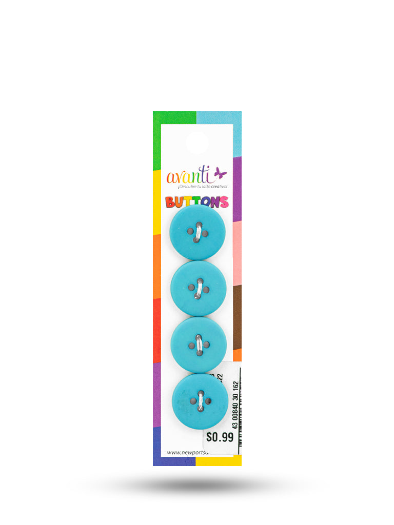 Sewing Buttons – 29L (18mm / 0.71 inches) with 4 Holes – Perfect for Dresses, Jackets & Fashion Handbags, 12-Pack