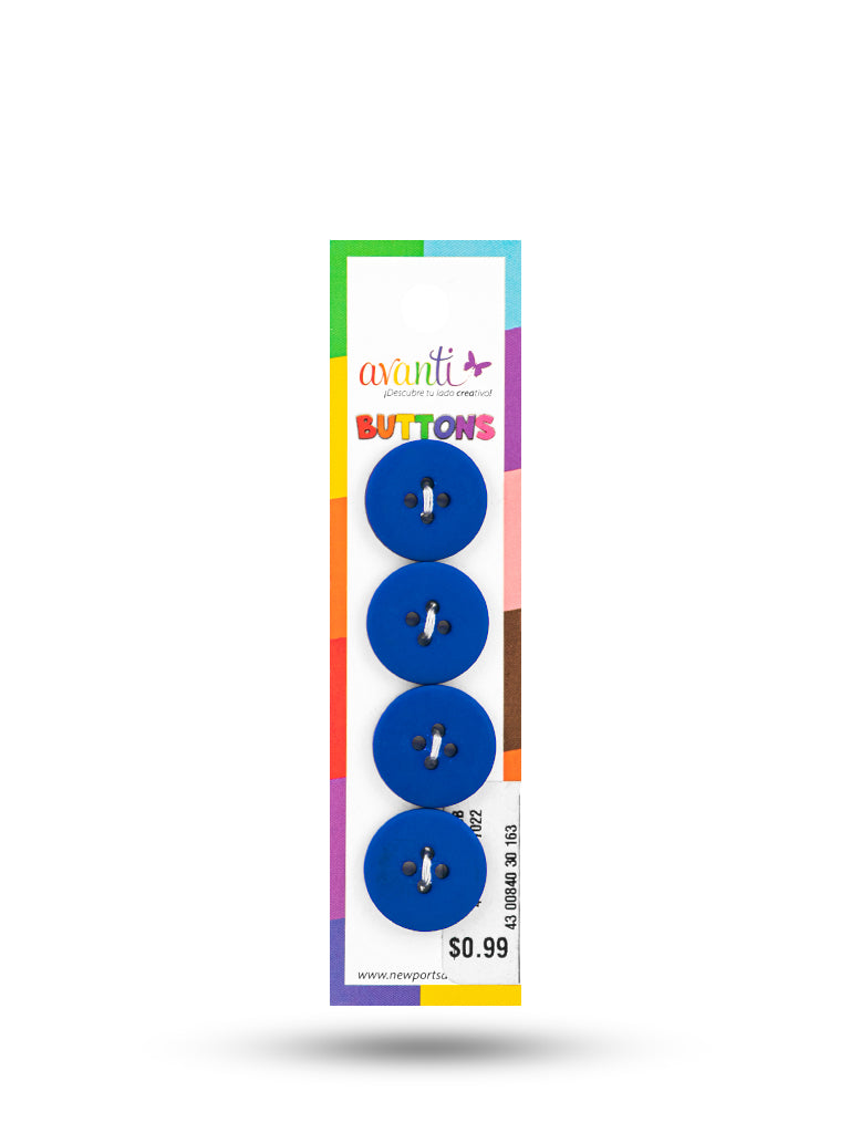 Sewing Buttons – 29L (18mm / 0.71 inches) with 4 Holes – Perfect for Dresses, Jackets & Fashion Handbags, 12-Pack