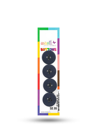 Sewing Buttons – 29L (18mm / 0.71 inches) with 4 Holes – Perfect for Dresses, Jackets & Fashion Handbags, 12-Pack