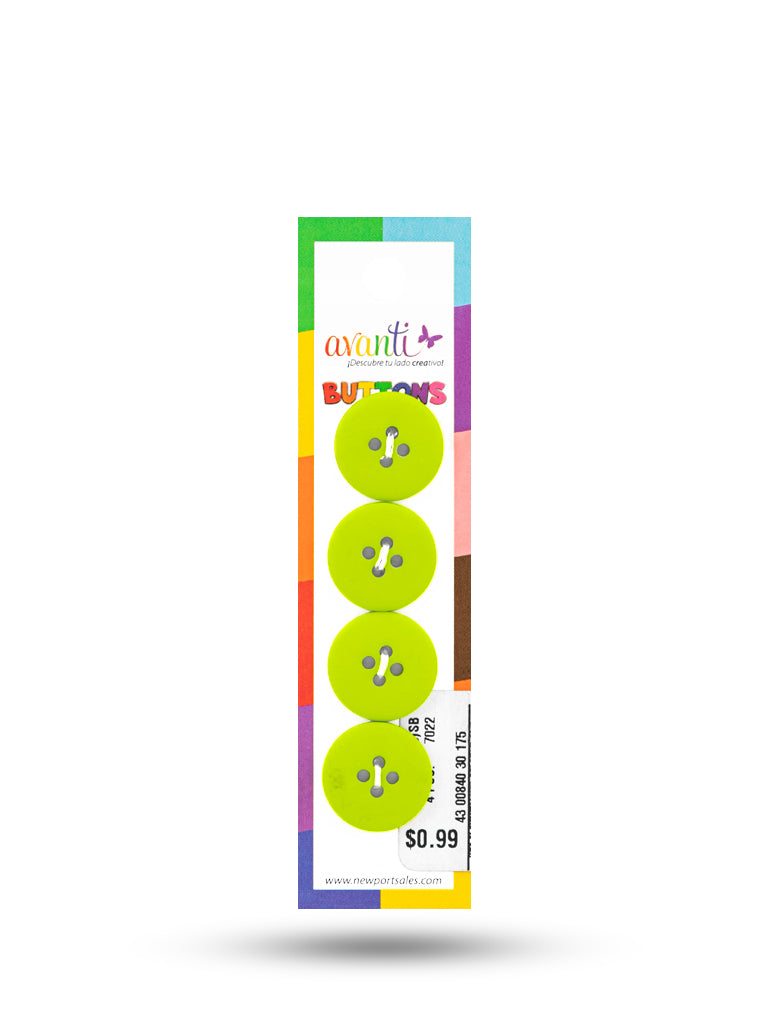 Sewing Buttons – 29L (18mm / 0.71 inches) with 4 Holes – Perfect for Dresses, Jackets & Fashion Handbags