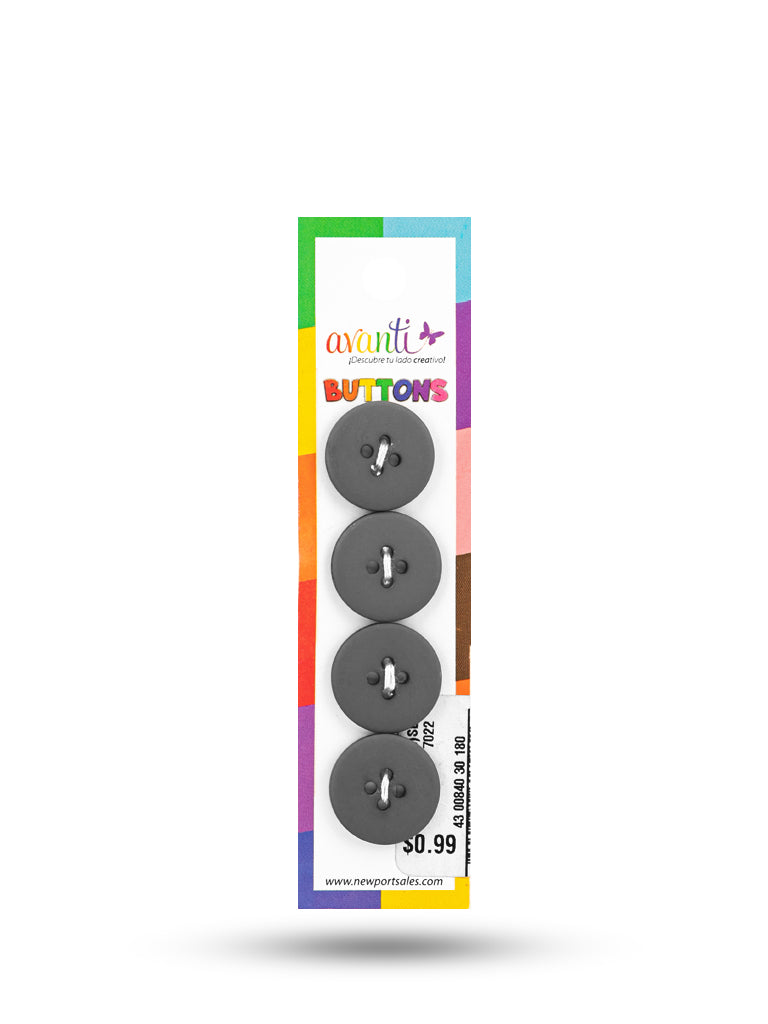 Sewing Buttons – 29L (18mm / 0.71 inches) with 4 Holes – Perfect for Dresses, Jackets & Fashion Handbags, 12-Pack