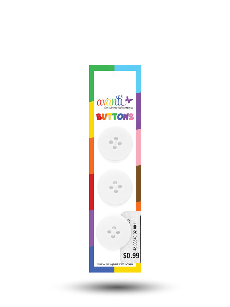 Sewing Buttons – 32L (20mm / 0.79 inches) with 4 Holes – Perfect for Coats, Blazers, Bags & Upholstery, 12-Pack