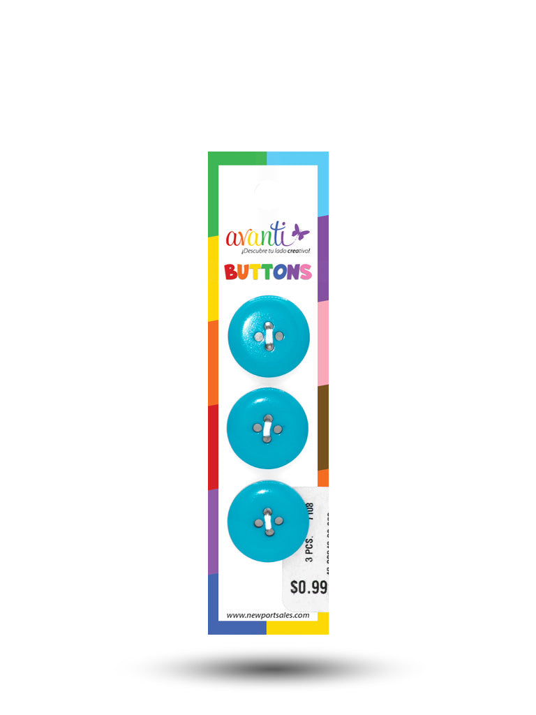 Sewing Buttons – 32L (20mm / 0.79 inches) with 4 Holes – Perfect for Coats, Blazers, Bags & Upholstery