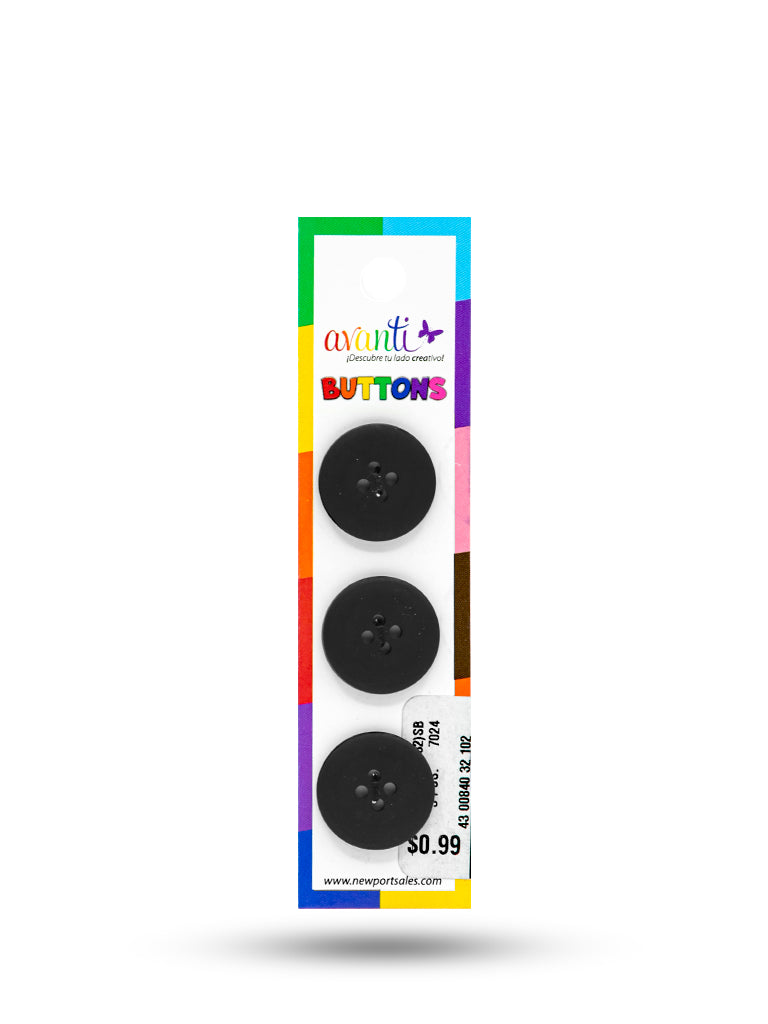 Sewing Buttons – 32L (20mm / 0.79 inches) with 4 Holes – Perfect for Coats, Blazers, Bags & Upholstery, 12-Pack