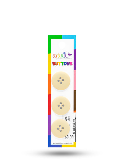 Sewing Buttons – 32L (20mm / 0.79 inches) with 4 Holes – Perfect for Coats, Blazers, Bags & Upholstery