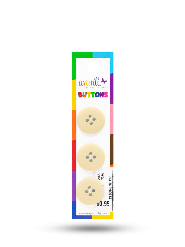 Sewing Buttons – 32L (20mm / 0.79 inches) with 4 Holes – Perfect for Coats, Blazers, Bags & Upholstery