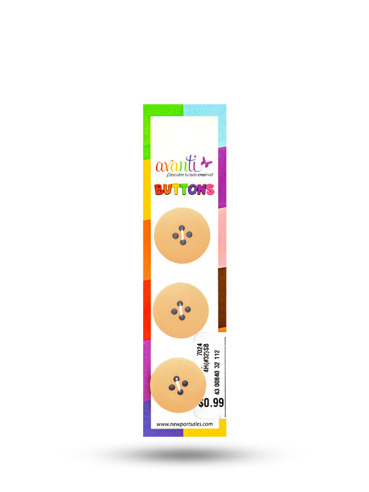 Sewing Buttons – 32L (20mm / 0.79 inches) with 4 Holes – Perfect for Coats, Blazers, Bags & Upholstery, 12-Pack