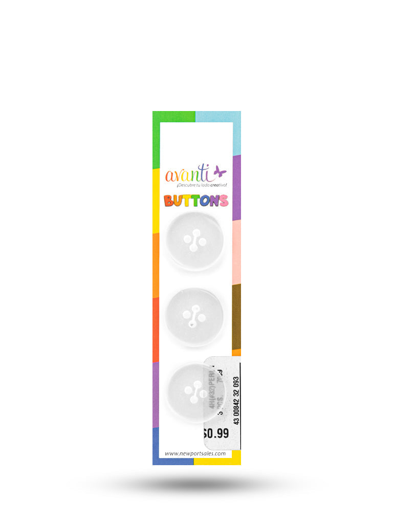 Sewing Buttons – 32L (20mm / 0.79 inches) with 4 Holes – Perfect for Coats, Blazers & Home Decor, 12-Pack