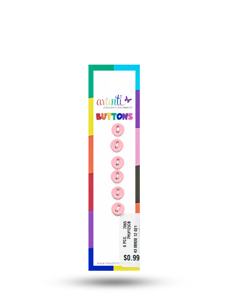 Sewing Buttons – 12L (7.5mm / 0.3 inches) with 2 Holes – Perfect for Collars, Cuffs & DIY Crafts