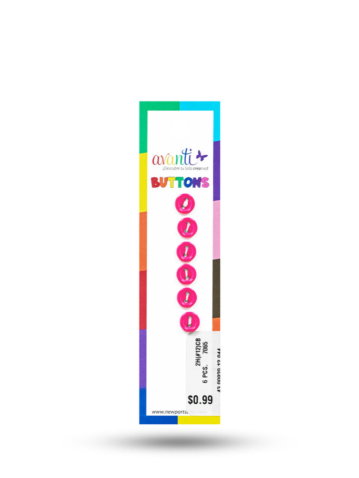 Sewing Buttons – 12L (7.5mm / 0.3 inches) with 2 Holes – Perfect for Collars, Cuffs & DIY Crafts, 12-Pack