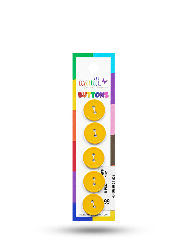 Sewing Buttons – 23L (13.0mm / 0.51 inches) with 2 Holes – Perfect for Coats, Jackets & Accessories