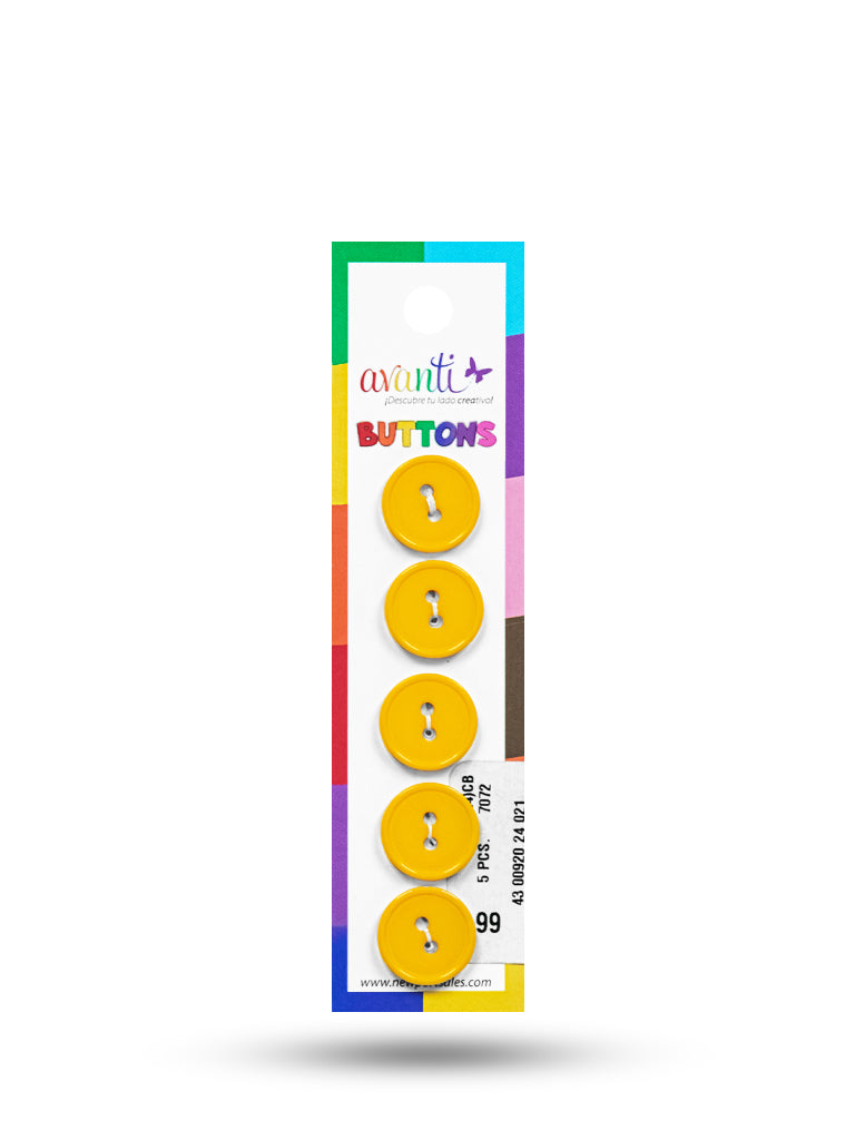 Sewing Buttons – 23L (13.0mm / 0.51 inches) with 2 Holes – Perfect for Coats, Jackets & Accessories, 12-Pack