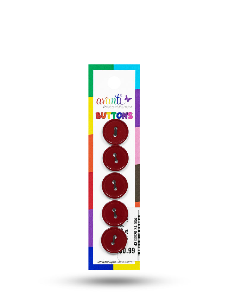 Sewing Buttons – 23L (13.0mm / 0.51 inches) with 2 Holes – Perfect for Coats, Jackets & Accessories, 12-Pack