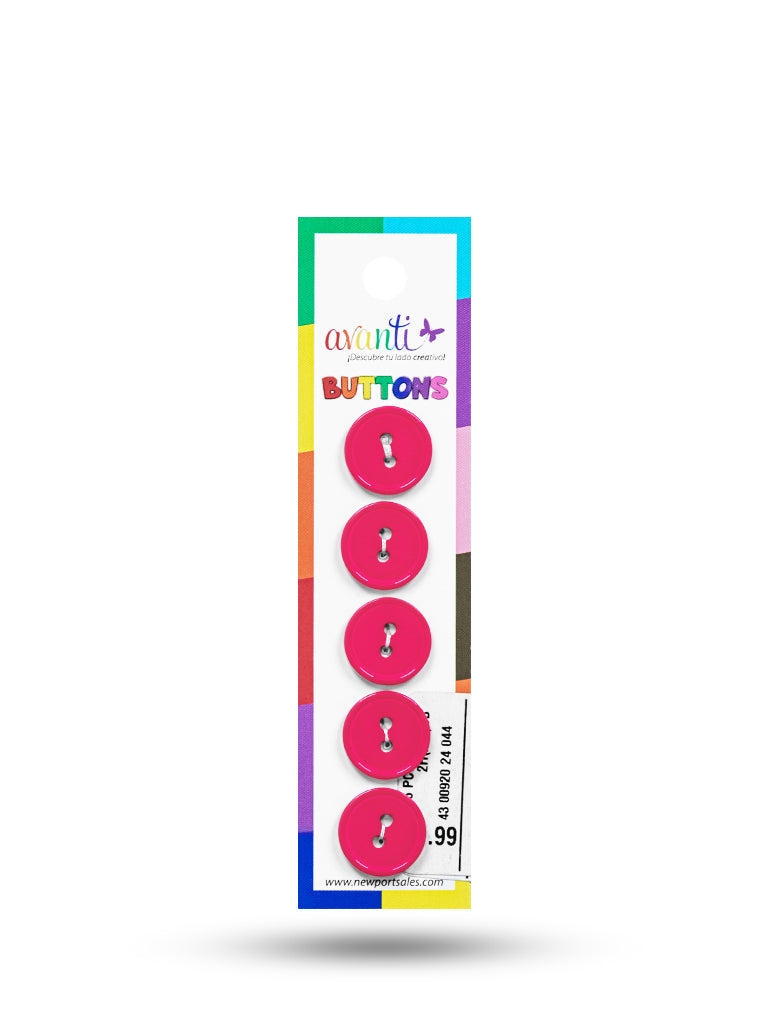 Sewing Buttons – 23L (13.0mm / 0.51 inches) with 2 Holes – Perfect for Coats, Jackets & Accessories, 12-Pack