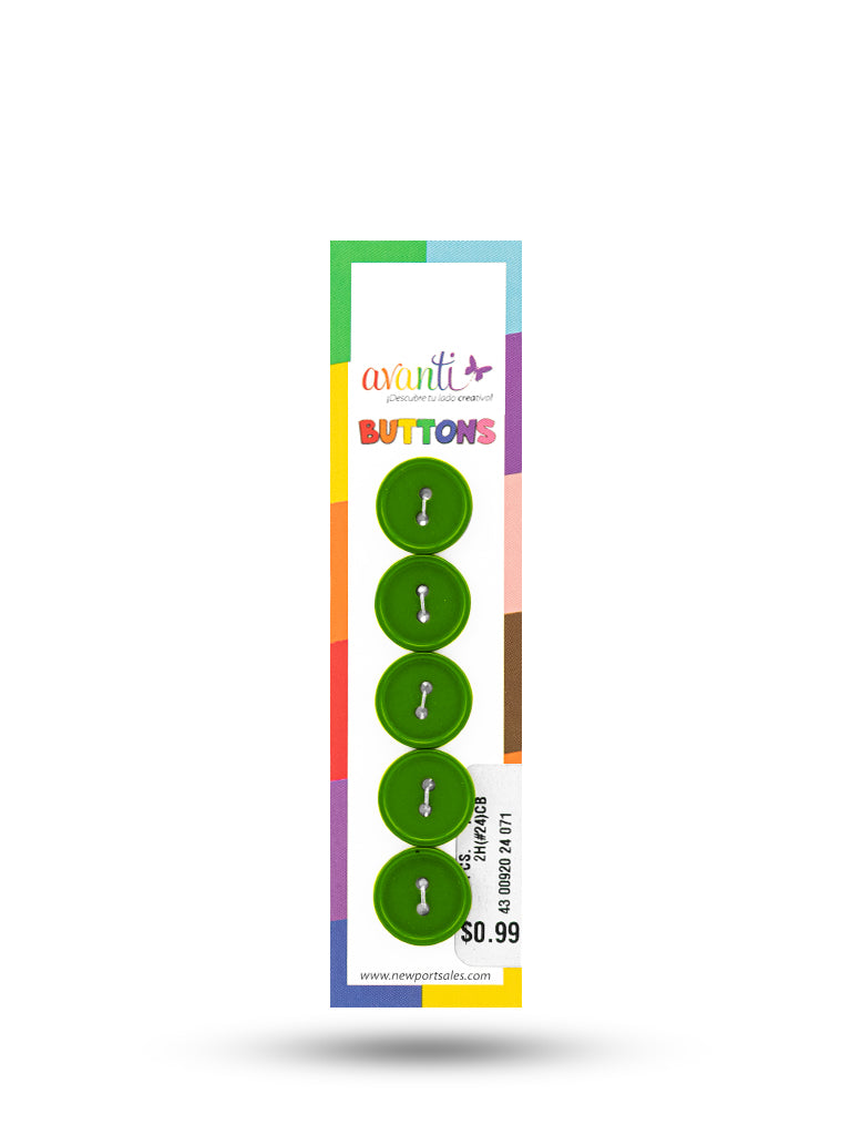 Sewing Buttons – 23L (13.0mm / 0.51 inches) with 2 Holes – Perfect for Coats, Jackets & Accessories, 12-Pack