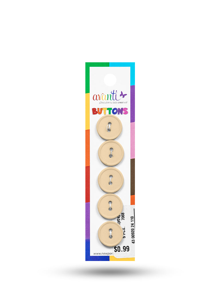 Sewing Buttons – 23L (13.0mm / 0.51 inches) with 2 Holes – Perfect for Coats, Jackets & Accessories, 12-Pack