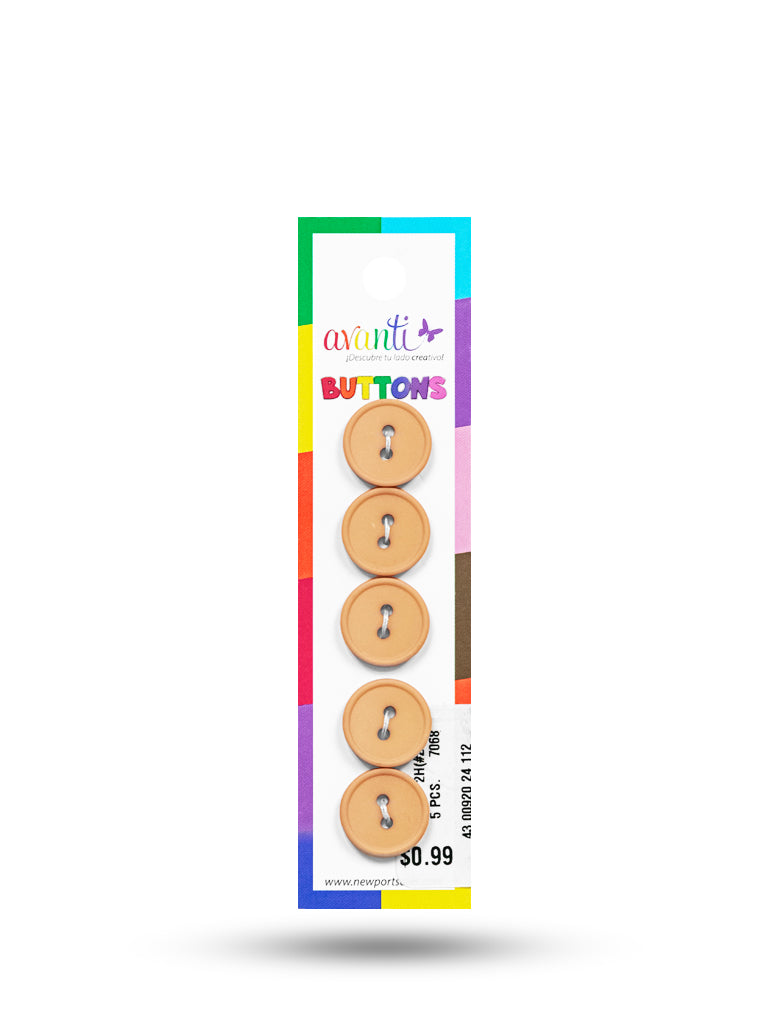 Sewing Buttons – 23L (13.0mm / 0.51 inches) with 2 Holes – Perfect for Coats, Jackets & Accessories, 12-Pack