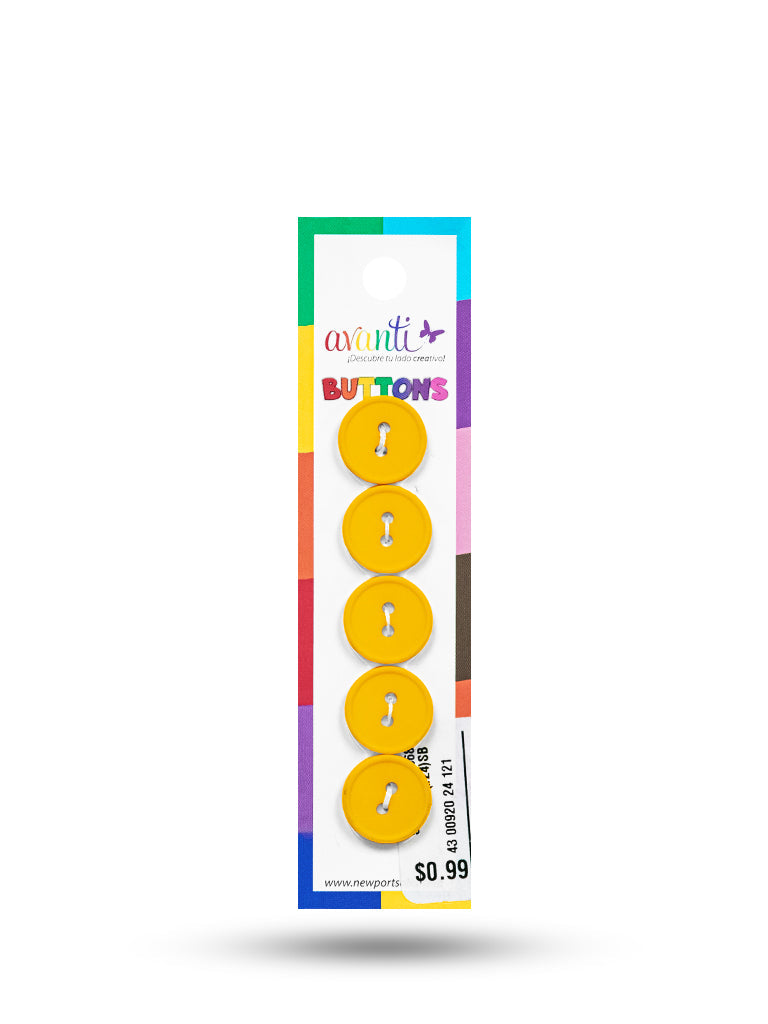 Sewing Buttons – 23L (13.0mm / 0.51 inches) with 2 Holes – Perfect for Coats, Jackets & Accessories, 12-Pack