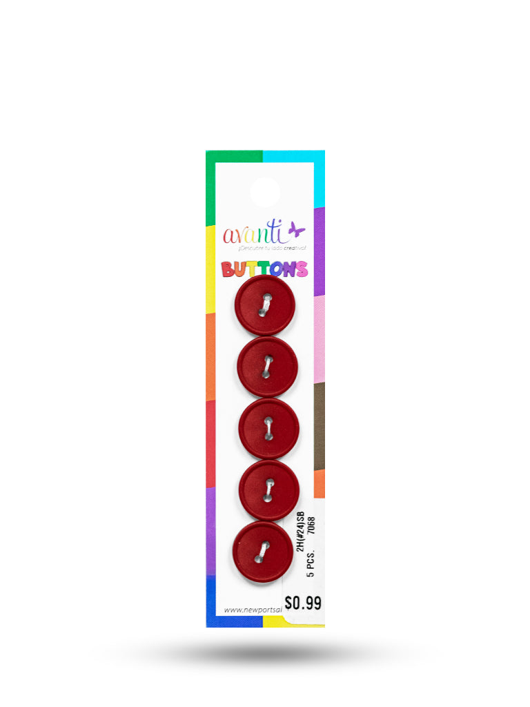 Sewing Buttons – 23L (13.0mm / 0.51 inches) with 2 Holes – Perfect for Coats, Jackets & Accessories, 12-Pack