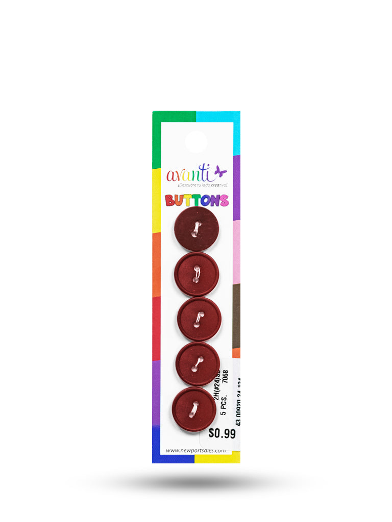 Sewing Buttons – 23L (13.0mm / 0.51 inches) with 2 Holes – Perfect for Coats, Jackets & Accessories, 12-Pack