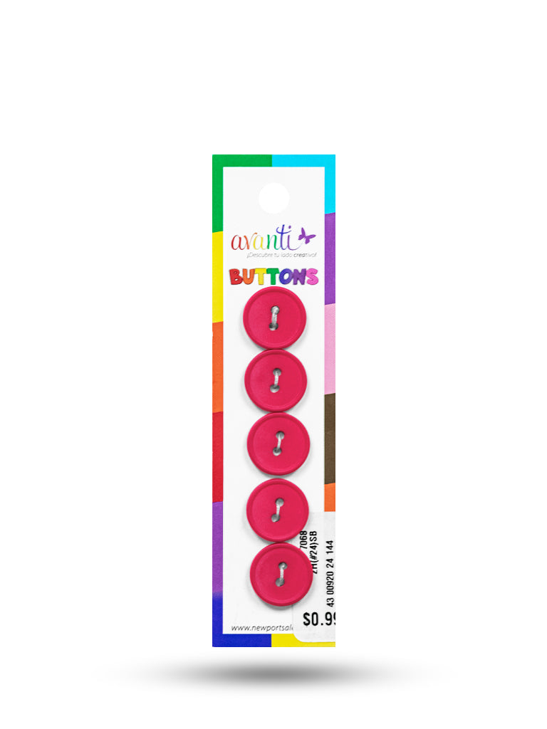 Sewing Buttons – 23L (13.0mm / 0.51 inches) with 2 Holes – Perfect for Coats, Jackets & Accessories, 12-Pack
