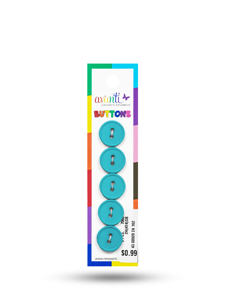 Sewing Buttons – 23L (13.0mm / 0.51 inches) with 2 Holes – Perfect for Coats, Jackets & Accessories, 12-Pack