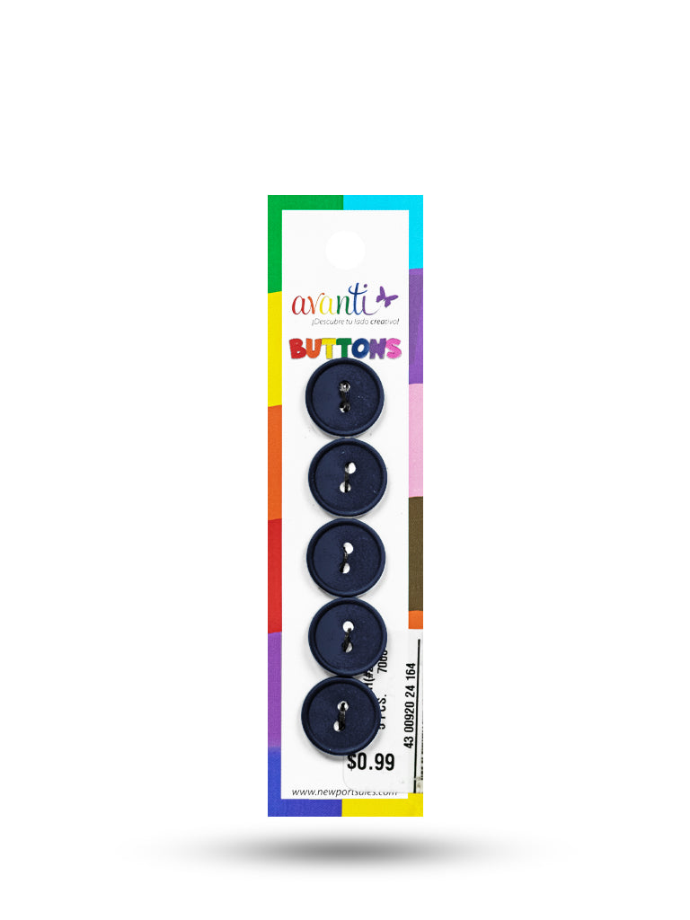 Sewing Buttons – 23L (13.0mm / 0.51 inches) with 2 Holes – Perfect for Coats, Jackets & Accessories, 12-Pack